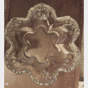 Walther Crystal Carmen Hostess Serving‎ Bowl by Mikasa Made in Germany